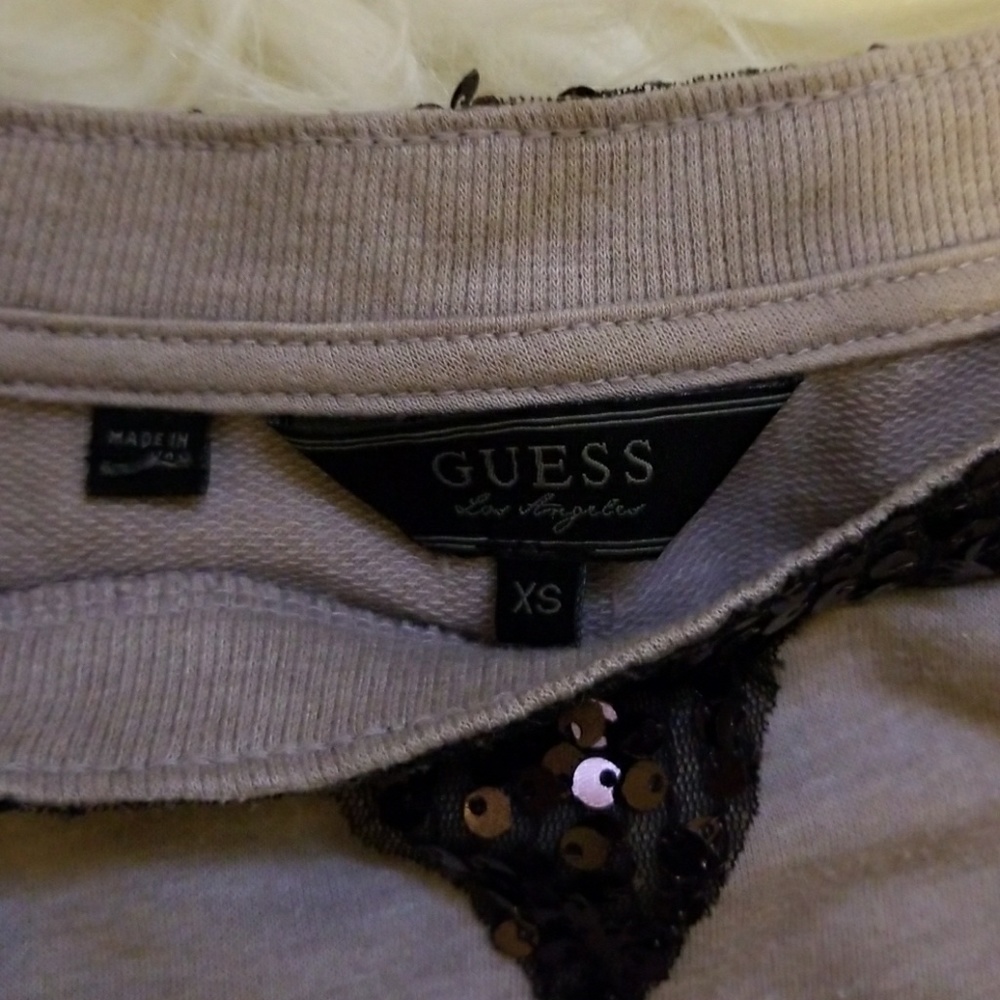 Guess Light Weight Sequin Collared Sweatshirt. - image 5